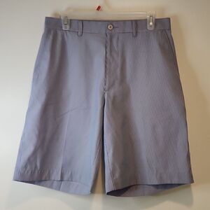 Alan Flusser Dress Shorts Boat Golf Men's Sz 32 Blue/White Striped EUC NICE!
